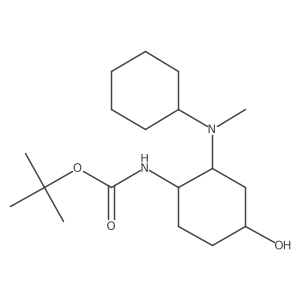 tert-butyl N-{2-[cyclohexyl(methyl)amino]-4-hydroxycyclohexyl}carbamate Structure