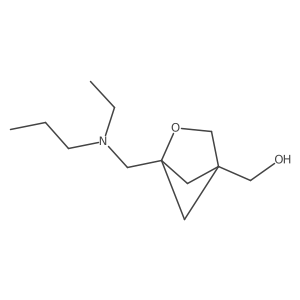 (1-{[Ethyl(propyl)amino]methyl}-2-oxabicyclo[2.1.1]hexan-4-yl)methanol结构式