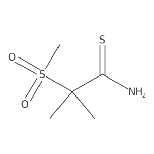 2-Methanesulfonyl-2-methylpropanethioamide结构式