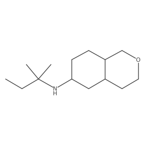 N-(2-methylbutan-2-yl)-octahydro-1H-2-benzopyran-6-amine结构式