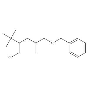 ({[4-(Chloromethyl)-2,5,5-trimethylhexyl]oxy}methyl)benzene Structure