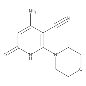 4-Amino-2-(morpholin-4-yl)-6-oxo-1,6-dihydropyridine-3-carbonitrile结构式