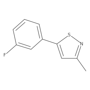 5-(3-Fluorophenyl)-3-methyl-1,2-thiazole结构式