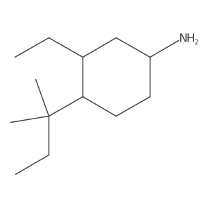 3-Ethyl-4-(2-methylbutan-2-yl)cyclohexan-1-amine Structure