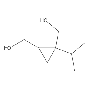 [2-(Hydroxymethyl)-2-(propan-2-yl)cyclopropyl]methanol Structure