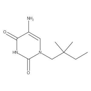5-Amino-1-(2,2-dimethylbutyl)-1,2,3,4-tetrahydropyrimidine-2,4-dione Structure