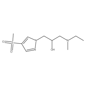 1-[ethyl(methyl)amino]-3-(4-methanesulfonyl-1H-pyrazol-1-yl)propan-2-ol Structure