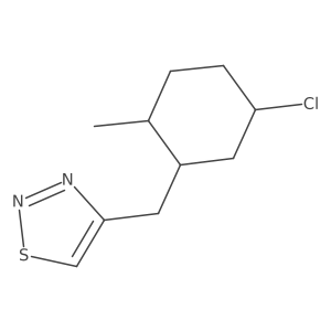 4-[(5-Chloro-2-methylcyclohexyl)methyl]-1,2,3-thiadiazole结构式