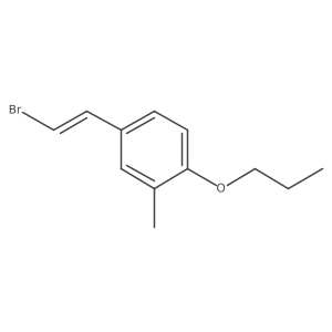 4-(2-Bromoethenyl)-2-methyl-1-propoxybenzene Structure