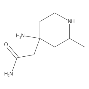 2-(4-Amino-2-methylpiperidin-4-yl)acetamide Structure