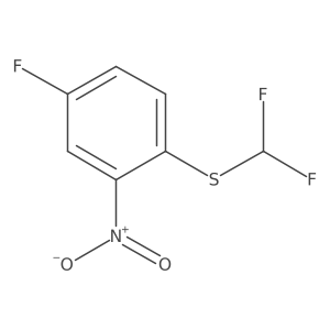 1-(Difluoromethylsulfanyl)-4-fluoro-2-nitrobenzene Structure