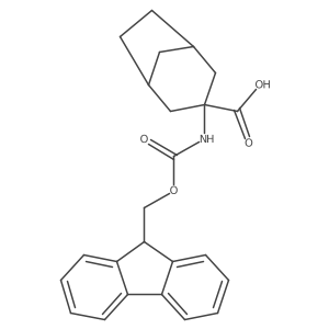 3-(9H-Fluoren-9-ylmethoxycarbonylamino)bicyclo[3.2.1]octane-3-carboxylic acid结构式