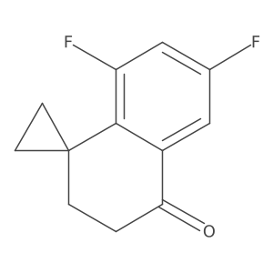 6',8'-difluoro-3',4'-dihydro-2'H-spiro[cyclopropane-1,1'-naphthalene]-4'-one Structure
