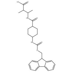 3-{[4-({[(9H-fluoren-9-yl)methoxy]carbonyl}amino)cyclohexyl]formamido}-2-methylbutanoic acid结构式