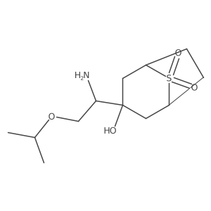 3-[1-Amino-2-(propan-2-yloxy)ethyl]-3-hydroxy-8lambda6-thiabicyclo[3.2.1]octane-8,8-dione结构式