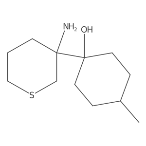 1-(3-Aminothian-3-yl)-4-methylcyclohexan-1-ol结构式