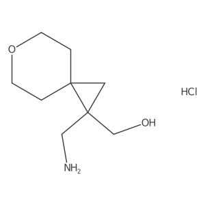 (1-(Aminomethyl)-6-oxaspiro[2.5]octan-1-yl)methanol hydrochloride结构式