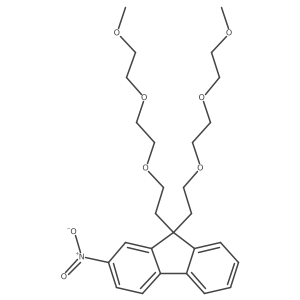 9,9-Bis[2-[2-(2-methoxyethoxy)ethoxy]ethyl]-2-nitro-9H-fluorene Structure