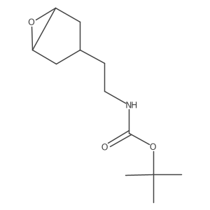 tert-butyl N-(2-{6-oxabicyclo[3.1.0]hexan-3-yl}ethyl)carbamate Structure