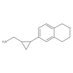 rac-[(1R,2R)-2-(3,4-dihydro-1H-2-benzopyran-6-yl)cyclopropyl]methanamine Structure