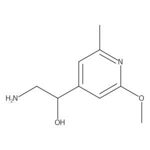 (1S)-2-amino-1-(2-methoxy-6-methylpyridin-4-yl)ethan-1-ol Structure