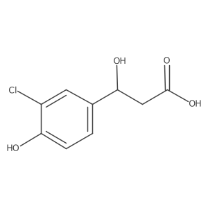 (3R)-3-(3-chloro-4-hydroxyphenyl)-3-hydroxypropanoic acid结构式