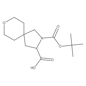 2-(tert-Butoxycarbonyl)-8-oxa-2-azaspiro[4.5]decane-3-carboxylic acid Structure