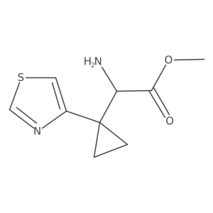 Methyl 2-amino-2-[1-(1,3-thiazol-4-yl)cyclopropyl]acetate Structure