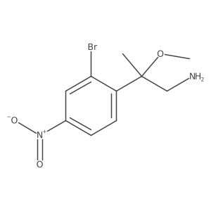 2-(2-Bromo-4-nitrophenyl)-2-methoxypropan-1-amine Structure