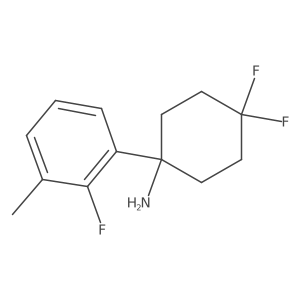 4,4-Difluoro-1-(2-fluoro-3-methylphenyl)cyclohexan-1-amine Structure