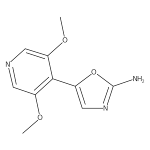 5-(3,5-Dimethoxypyridin-4-yl)-1,3-oxazol-2-amine结构式