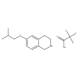 6-(2-Methylpropoxy)-1,2,3,4-tetrahydroisoquinoline trifluoroacetic acid Structure