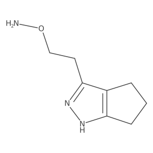 O-(2-{1H,4H,5H,6H-cyclopenta[c]pyrazol-3-yl}ethyl)hydroxylamine结构式