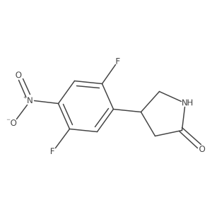 4-(2,5-Difluoro-4-nitrophenyl)pyrrolidin-2-one Structure