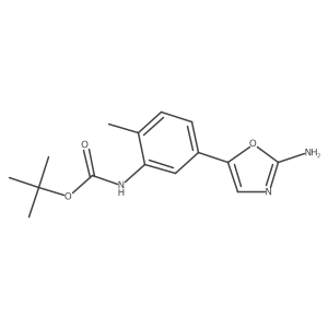 tert-butyl N-[5-(2-amino-1,3-oxazol-5-yl)-2-methylphenyl]carbamate Structure