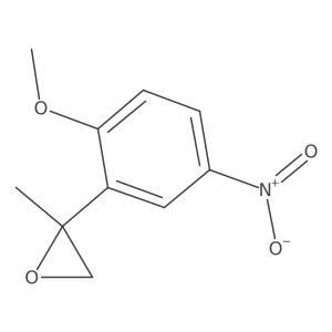 2-(2-Methoxy-5-nitrophenyl)-2-methyloxirane结构式