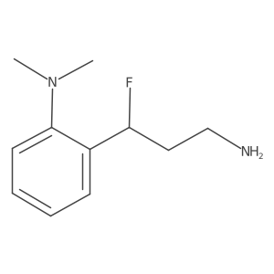 2-(3-amino-1-fluoropropyl)-N,N-dimethylaniline结构式