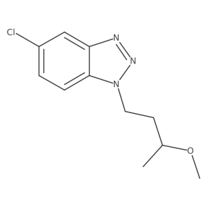 5-chloro-1-(3-methoxybutyl)-1H-1,2,3-benzotriazole结构式