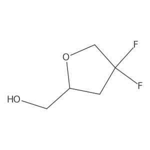 (4,4-Difluorotetrahydrofuran-2-YL)methanol Structure