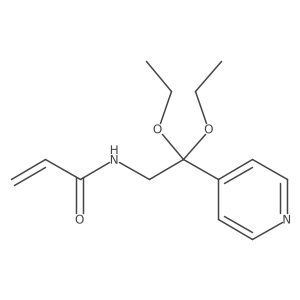 N-(2,2-Diethoxy-2-pyridin-4-ylethyl)prop-2-enamide Structure