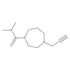 N,N-Dimethyl-4-prop-2-ynyl-1,4-diazepane-1-carboxamide Structure