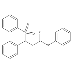 Phenyl 3-phenyl-3-(phenylsulfonyl)propanoate结构式