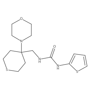 1-{[4-(Morpholin-4-yl)thian-4-yl]methyl}-3-(thiophen-2-yl)urea Structure