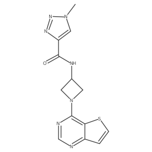 1-Methyl-N-(1-thieno[3,2-d]pyrimidin-4-ylazetidin-3-yl)triazole-4-carboxamide Structure