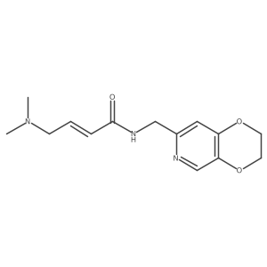 (2E)-4-(dimethylamino)-N-({2H,3H-[1,4]dioxino[2,3-c]pyridin-7-yl}methyl)but-2-enamide结构式