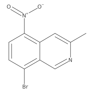 8-Bromo-3-methyl-5-nitroisoquinoline结构式