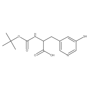 2-{[(Tert-butoxy)carbonyl]amino}-3-(5-sulfanylpyridin-3-yl)propanoic acid Structure