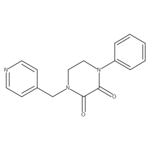1-Phenyl-4-(pyridin-4-ylmethyl)piperazine-2,3-dione结构式