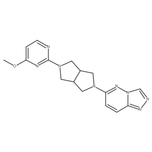 4-Methoxy-2-(5-{[1,2,4]triazolo[4,3-b]pyridazin-6-yl}-octahydropyrrolo[3,4-c]pyrrol-2-yl)pyrimidine结构式