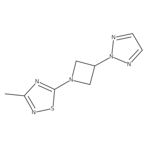3-methyl-5-[3-(2H-1,2,3-triazol-2-yl)azetidin-1-yl]-1,2,4-thiadiazole Structure